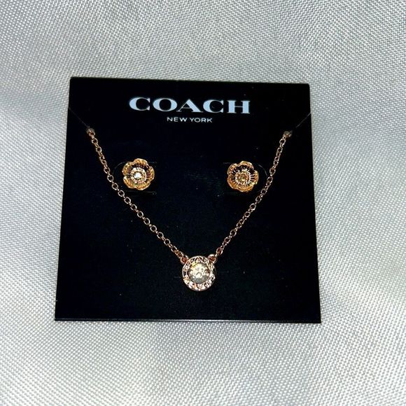 Coach earring and necklace set - Picture 1 of 3